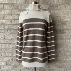 NWT Pria Turtleneck Sweater 100% Cotton Size S